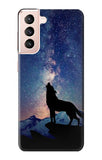 Samsung Galaxy S21 5G Hard Case Wolf Howling Million Star
