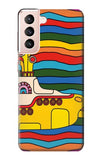 Samsung Galaxy S21 5G Hard Case Hippie Yellow Submarine