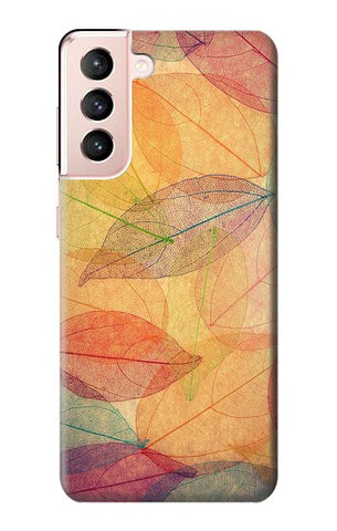 Samsung Galaxy S21 5G Hard Case Fall Season Leaf Autumn