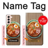 Samsung Galaxy S21 5G Hard Case Ramen Noodles with custom name
