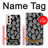 Samsung Galaxy S21 5G Hard Case Cute Ghost Pattern with custom name
