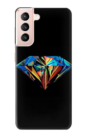 Samsung Galaxy S21 5G Hard Case Abstract Colorful Diamond