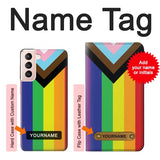Samsung Galaxy S21 5G Hard Case Pride Flag LGBT with custom name