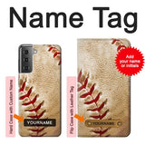 Samsung Galaxy S21+ 5G Hard Case Baseball with custom name