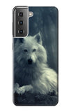 Samsung Galaxy S21+ 5G Hard Case White Wolf