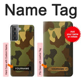 Samsung Galaxy S21+ 5G Hard Case Camo Camouflage Graphic Printed with custom name