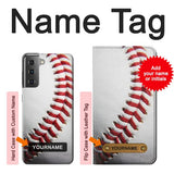 Samsung Galaxy S21+ 5G Hard Case New Baseball with custom name