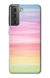 Samsung Galaxy S21+ 5G Hard Case Colorful Rainbow Pastel