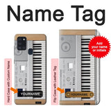 Samsung Galaxy A21s Hard Case Keyboard Digital Piano with custom name