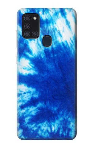 Samsung Galaxy A21s Hard Case Tie Dye Blue