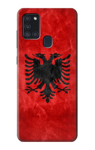 Samsung Galaxy A21s Hard Case Albania Red Flag