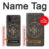 Samsung Galaxy A21s Hard Case Norse Ancient Viking Symbol with custom name