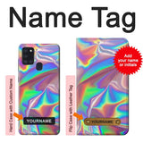 Samsung Galaxy A21s Hard Case Holographic Photo Printed with custom name
