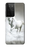 Samsung Galaxy S21 Ultra 5G Hard Case White Horse
