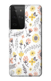 Samsung Galaxy S21 Ultra 5G Hard Case Pastel Flowers Pattern