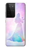 Samsung Galaxy S21 Ultra 5G Hard Case Princess Pastel Silhouette