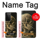 Samsung Galaxy S21 Ultra 5G Hard Case Vincent Van Gogh Head Skeleton Cigarette with custom name