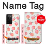 Samsung Galaxy S21 Ultra 5G Hard Case Peach with custom name