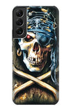 Samsung Galaxy S22+ 5G Hard Case Pirate Skull Punk Rock