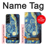  Moto G8 Power Hard Case Van Gogh Starry Nights with custom name