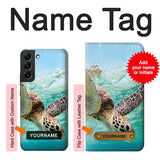 Samsung Galaxy S22+ 5G Hard Case Ocean Sea Turtle with custom name