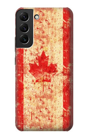 Samsung Galaxy S22+ 5G Hard Case Canada Flag Old Vintage