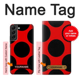  Moto G8 Power Hard Case Lady bug Dot Pattern with custom name