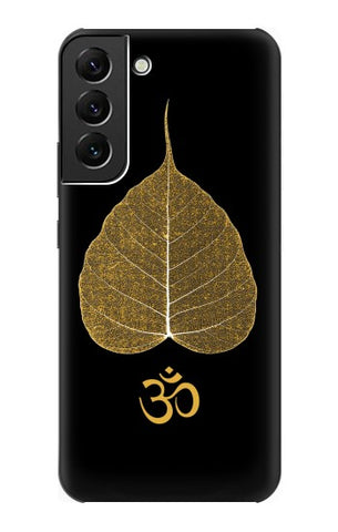 Samsung Galaxy S22+ 5G Hard Case Gold Leaf Buddhist Om Symbol
