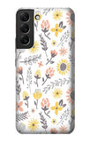  Moto G8 Power Hard Case Pastel Flowers Pattern