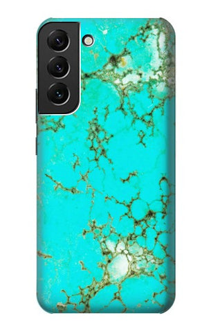 Samsung Galaxy S22+ 5G Hard Case Turquoise Gemstone Texture Graphic Printed