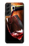  Moto G8 Power Hard Case Red Wine Bottle And Glass