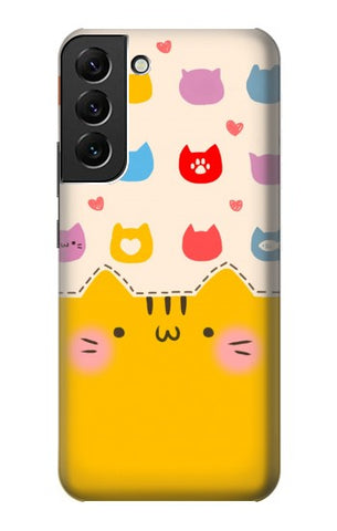 Samsung Galaxy S22+ 5G Hard Case Cute Cat Pattern