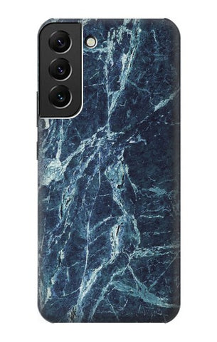 Samsung Galaxy S22+ 5G Hard Case Light Blue Marble Stone Texture Printed