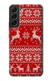  Moto G8 Power Hard Case Christmas Reindeer Knitted Pattern