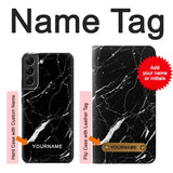  Moto G8 Power Hard Case Black Marble Graphic Printed with custom name