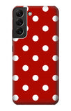  Moto G8 Power Hard Case Red Polka Dots