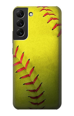 Samsung Galaxy S22+ 5G Hard Case Yellow Softball Ball