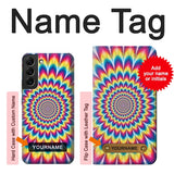Samsung Galaxy S22+ 5G Hard Case Colorful Psychedelic with custom name