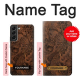  Moto G8 Power Hard Case Fish Tattoo Leather Graphic Print with custom name