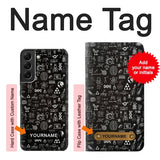  Moto G8 Power Hard Case Blackboard Science with custom name