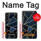  Moto G8 Power Hard Case Navy Blue Graphic Art with custom name