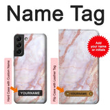  Moto G8 Power Hard Case Soft Pink Marble Graphic Print with custom name