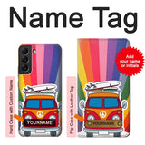  Moto G8 Power Hard Case Hippie Van with custom name