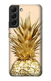  Moto G8 Power Hard Case Gold Pineapple