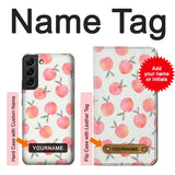  Moto G8 Power Hard Case Peach with custom name