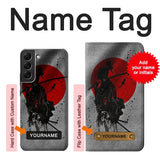  Moto G8 Power Hard Case Japan Flag Samurai with custom name