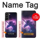  Moto G8 Power Hard Case Unicorn Galaxy with custom name