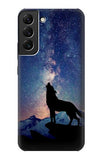  Moto G8 Power Hard Case Wolf Howling Million Star