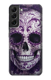  Moto G8 Power Hard Case Purple Sugar Skull