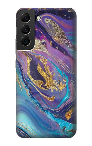 Samsung Galaxy S22+ 5G Hard Case Colorful Abstract Marble Stone